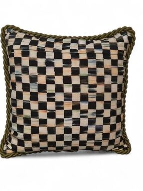 RARE Mackenzie-Childs Two Sided Pillow…Two For The Price Of One!